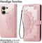 iMoshion Hoesje Geschikt voor Oppo Reno 9 Pro (5G) / Reno 9 (5G) Hoesje Met Pasjeshouder - iMoshion Mandala Bookcase - Rosé Goud