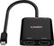 LINDY 38432 - Mini-DisplayPort naar 2-poorts HDMI MST-hub - 3840x2160@60Hz - Zwart