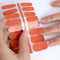 LAUED Nagelstickers - Nail Wraps - 16 Extreem Dunne Nagellak Stickers - Manicure Nail Art Folie - Creamy Red Beauty
