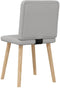 vidaXL - Eetkamerstoelen - 2 - st - stof - wolk - grijs