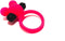 Vibrerende cockring waterdicht met clitoris stimulator - roze
