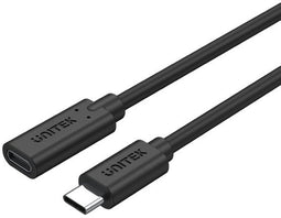 Unitek C14086BK - USB-C Kabel - 5 m - 10000 Mbit/s - Zwart