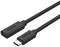 Unitek C14086BK - USB-C Kabel - 5 m - 10000 Mbit/s - Zwart