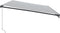 vidaXL - Luifel - handmatig - uittrekbaar - en - LED - 600x350 - cm - antraciet - en - wit