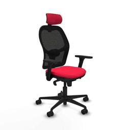 Jorquera Piqueras y Crespo 3D036N2 - Bureaustoel met hoofdsteun - Verstelbare hoogte - Rood