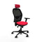 Jorquera Piqueras y Crespo 3D036N2 - Bureaustoel met hoofdsteun - Verstelbare hoogte - Rood