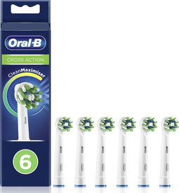 Oral-B CrossAction - Met CleanMaximiser-technologie - Opzetborstels - 6 Stuks - Oral-B CrossAction - Met CleanMaximiser-technologie - Opzetborstels - 6 Stuks