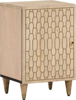 vidaXL - Badkamerkast - 38x33x58 - cm - massief - mangohout