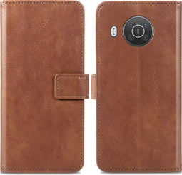 iMoshion Hoesje Geschikt voor Nokia X20 / X10 Hoesje Met Pasjeshouder - iMoshion Luxe Bookcase - Bruin