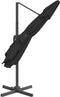vidaXL - Zweefparasol - met - aluminium - paal - 300x300 - cm - zwart