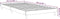 vidaXL - Bedframe - bewerkt - hout - wit - 100x200 - cm