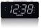 Lenco CR-18 - PLL FM Klokradio - Dubbele alarmfunctie met snooze - Aluminium/Zwart