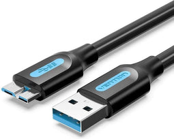 Vention COPBF USB-kabel USB 2.0 1 m USB A Micro-USB B Zwart