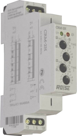 Rose LM CRM-2H/230 Tijdrelais Multifunctioneel 230 V/AC 1 stuk(s) Tijdsduur: 0.1 s - 100 dag(en) 1x wisselcontact