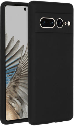 Accezz Liquid Silicone Backcover - Google Pixel 7 Pro - Schokabsorberend - Zwart