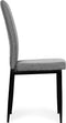 Eetkamerstoelen - grijs - set van 4 - comfortabel design