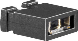 TRU COMPONENTS TC-2521029 Kortsluitingsbrug Rastermaat: 2.54 mm Aantal polen per rij:2 Inhoud: 100 stuk(s)