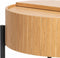 Zuiver Slides Bijzettafel Rond met opbergvak 45 cm Hout - Bruin