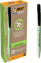 Balpen bic ecolutions media clic bio-based m zwart | 12 stuks