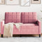 vidaXL - Tweezitsbank - 120 - cm - fluweel - roze