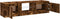 vidaXL - Tv-meubel - LED-verlichting - 140x40x35,5 - cm - gerookt - eikenkleurig