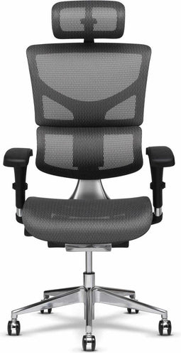 X-Chair bureaustoel X2 Grijs met hoofdsteun