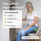 Zitkussen Orthopedisch - Donut kussen - Ergonomisch - Traagschuim - Donkergrijs