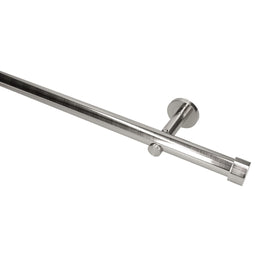 Modern RVS Gordijnroede - Complete set 240 cm - 28 mm