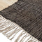 WOOOD Exclusive Lias Vloerkleed - Jute/Katoen -Zwart - 1x200x300