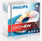 1x5 Philips DVD+RW 4,7GB 4x JC