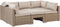 Beliani COCCOLIA - Loungeset voor 5 - Beige - PE rotan