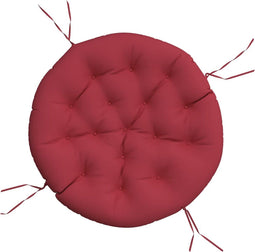vidaXL - Zitkussen - rond - Ø - 100x11 - cm - oxford - stof - wijnrood