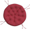 vidaXL - Zitkussen - rond - Ø - 100x11 - cm - oxford - stof - wijnrood
