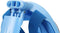Atlantis Shark - Snorkelmasker - Full Face - 180 graden zicht - Blauw