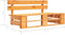 vidaXL - Tuinbank - pallet - hout - honingbruin