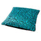 Dutch Decor BENDT - Sierkussen 45x45 cm - spearmint - groen - blauw - zwart - luipaard patroon - velvet stof - Inclusief binnenkussen