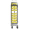 Raaco CarryLite Trolley 4x8 - Mobiele aluminium trolley - Ruimte voor 10 CarryLite-boxen - Zilver