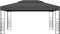 vidaXL - Prieel - met - LED-lichtslinger - 3x4 - m - antracietkleurig