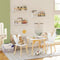 WOLTU Cloud - Kinder wand boekenplank set 3 delig - Wolkvorm - Wit MDF (3 delig)