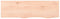 vidaXL - Wandschap - 100x30x2 - cm - onbehandeld - massief - eikenhout