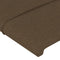 vidaXL - Hoofdborden - 2 - st - 100x5x78/88 - cm - stof - donkerbruin