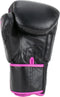 Super Pro Combat Gear - Warrior Kickbokshandschoenen - Lederen 8oz - Zwart/Roze