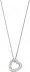 TI SENTO Dames Ketting - 925 zilver - Zirconia wit - Maat 42 - 34022ZI