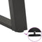 vidaXL - Salontafelpoten - 2 - st - U-vormig - 70x(42-43) - cm - staal - antraciet