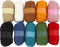 Gekaarde wol, 10x25 gr, diverse kleuren