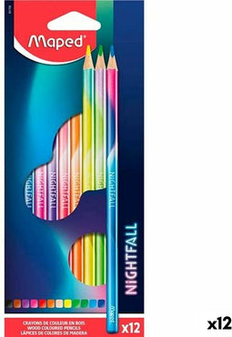Kleurpotloden Maped Nightfall Multicolour 12 Onderdelen (12 Stuks)