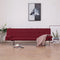 vidaXL - Slaapbank - met - twee - kussens - polyester - wijnrood