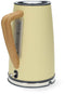 Nedis KAWK510EYW - Elektrische Waterkoker - 1,7L 2200W - Roestvrijstaal Hout Rubberlak