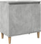 vidaXL - Wastafelkast - 58x33x60 - cm - bewerkt - hout - betongrijs