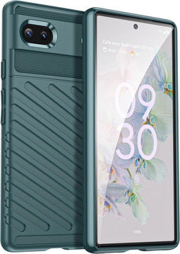 iMoshion Hoesje Geschikt voor Google Pixel 6a Hoesje Siliconen - iMoshion Thunder Backcover - Groen
